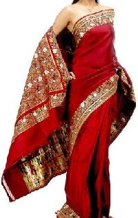 Designer Red Saree