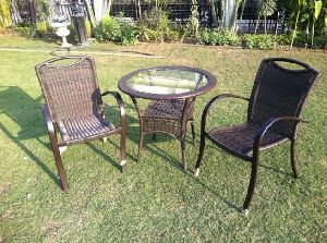 CANE SYNTHETIC CHAIR SET