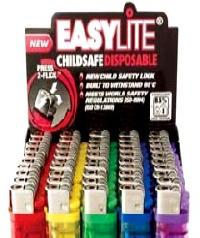 Easylite Childsafe Disposable Safety Lock Lighters
