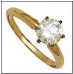 Polished Ladies Diamond Ring