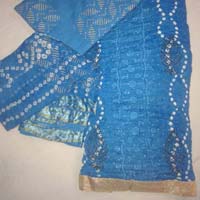 Blue Embroidered Zari Work Bollywood style Punjabi Suits