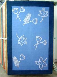 Cotton Blue Handloom Rugs