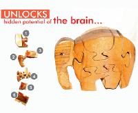 Wooden Elephant Puzzle