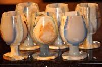 Marble  Glass Set