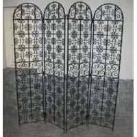 Four Parts Wrought Iron Partition