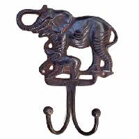 Brass Hook - Elephant