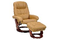 Benchmaster Swivel Cinnamon Top Grain Leather Chair