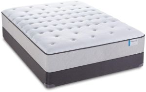 Sealy Anniversary Cushion Firm Queen Mattress Flat Set