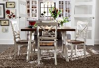 Standard Amelia White Dining Table and Four Chairs