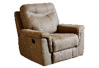 Standard Furniture Boardwalk Brown Rocker Recliner Leather sofa