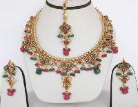 Multicolor Kundan Necklace Set