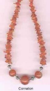 Nbc 2 Carnalian Bead Necklace