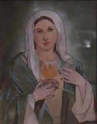 Mother Mary Gemstone Painting