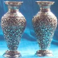 Silver Flower Vases 03
