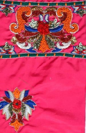 Saree Border Embroidery Design