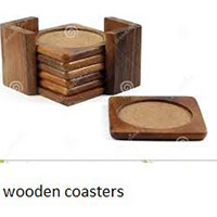 wooden coaster