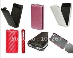 Carbon Fiber Leather Case For Iphone