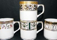 Square Double Deluxe Gold Series Coffee Mugs