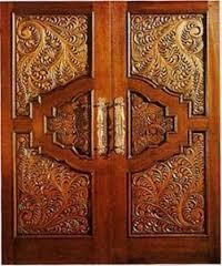 carved wooden door