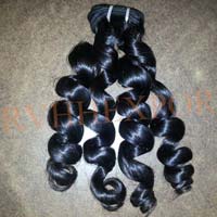 Indian Remy curly Human Hair Machine Weft