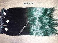 Ombre 1b - Green Color Straight Human Hair