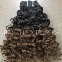 Ombre Color Curly Indian Hair
