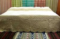 Cotton Plain Quilted Bedspread