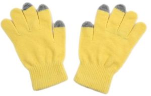 Yellow Woolen Gloves
