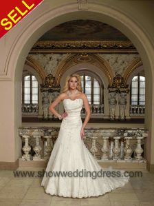 A Line Wedding Dress Strapless