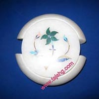 Marble Inlay Tea Coaster
