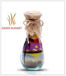 Oasis Sunset Glass Sand Bottles