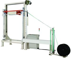 Top Sealed Pallet Strapping Machine - Vertical Strapping With Mobile Lance
