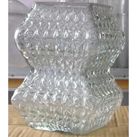 Glass Embro Flower Pot, Size : 4x8