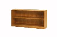 wooden low bookcase