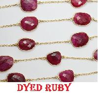 Ruby Bezel Station Chain
