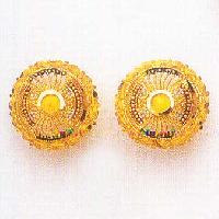 Gold Earrings Ge - 004