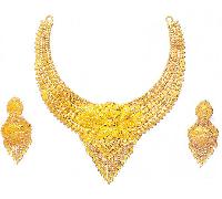 Gold Necklace Set, Gold Necklace Gns - 001