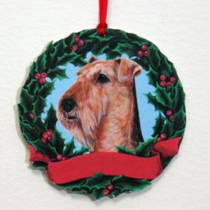 Airedale Terrier Wreath Ornament