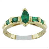 Emerald Gold Rings - Vj 168