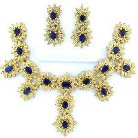 Sapphire Gold Necklaces - Vjm 3820