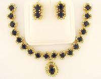 Sapphire Gold Necklaces - Vjm 3967