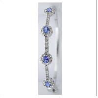 Tanzanite Silver Bangles