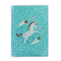 Unicorn Star A5 glitter notebook