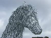 iron animal sculpture