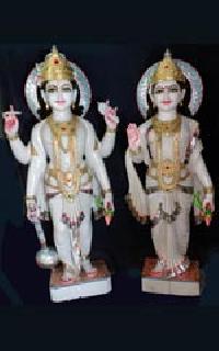 Marble God Vishnu Laxmi