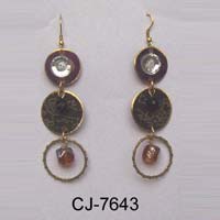 Brass Earring Antique (CJ-7643)