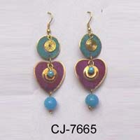 Brass Earring Antique (CJ-7665)