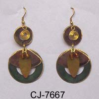 Brass Earring Antique (CJ-7667)