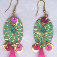 Brass Earring Antique (CJ-9837)