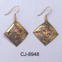 Brass Earring (CJ-8948)